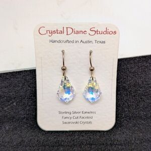 Sterling Silver Earrings with Swarovski Crystals